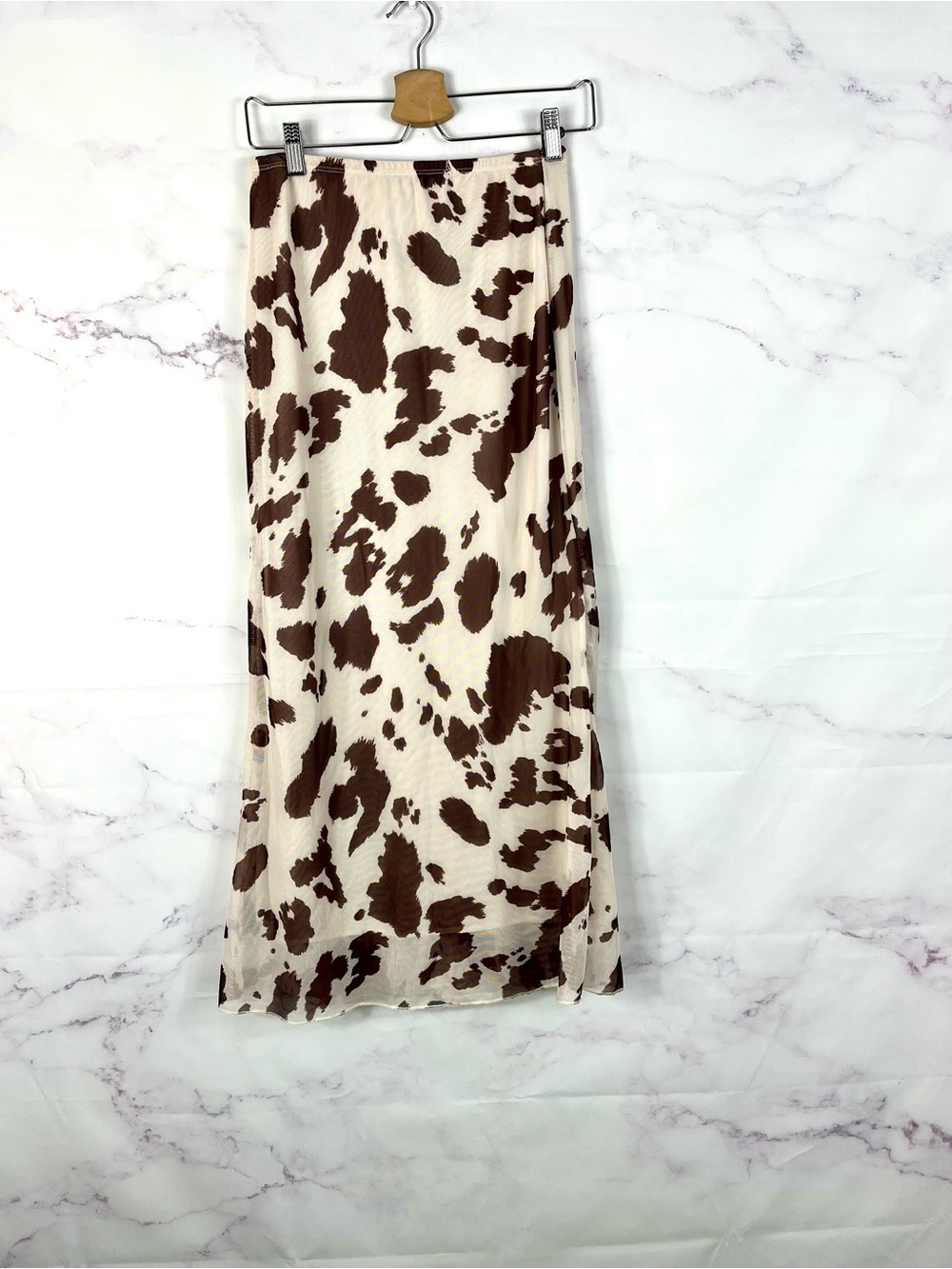 SEE YOU MONDAY Cowprint Skirt - Picture 2 of 4